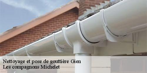 Nettoyage et pose de gouttière  gien-45500 Les compagnons Michelet