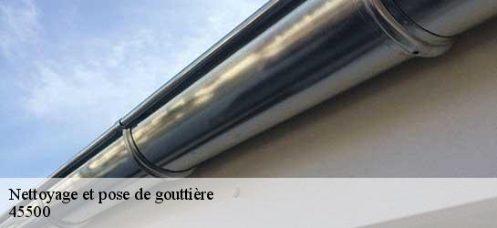 Nettoyage et pose de gouttière  45500