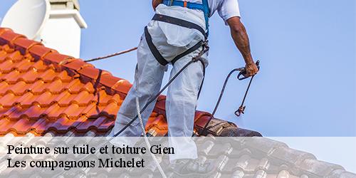 Peinture sur tuile et toiture  gien-45500 Les compagnons Michelet