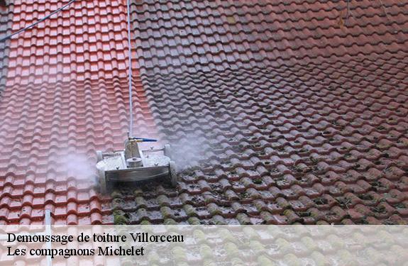 Demoussage de toiture  villorceau-45190 Les compagnons Michelet